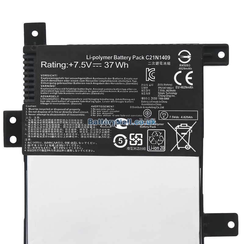 Asus Y483LDBBattery Replacement