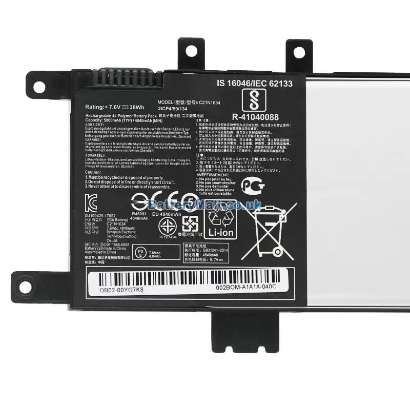 Asus VivoBook 15 X542UF-DM143TBattery Replacement