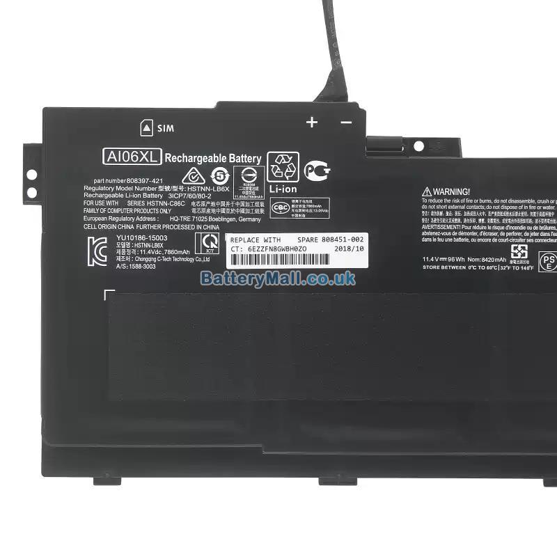 HP ZBook 17 G3(X9T88UT)Battery Replacement