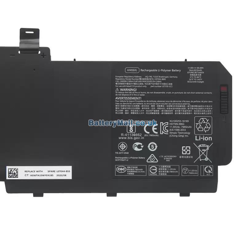 HP ZBook 17 G5(4QH17EA)Battery Replacement