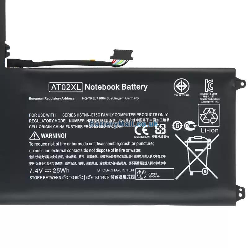 HP HSTNN-C75CBattery Replacement