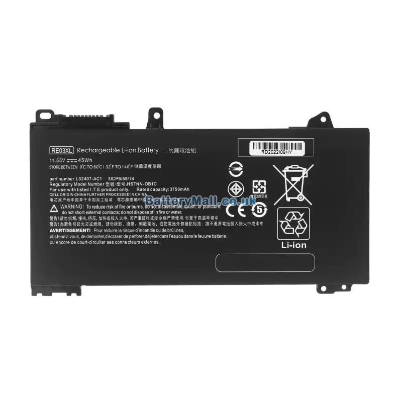 hp re03xl-3cellBattery Replacement