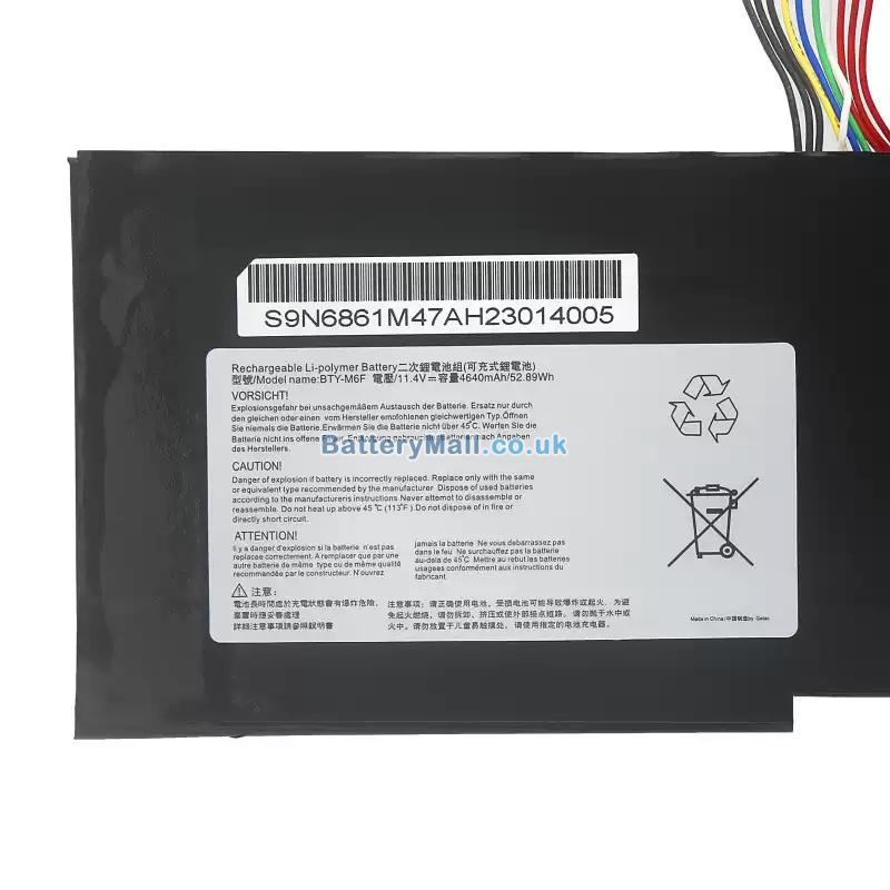 MSI GS60-6QC16H11Battery Replacement